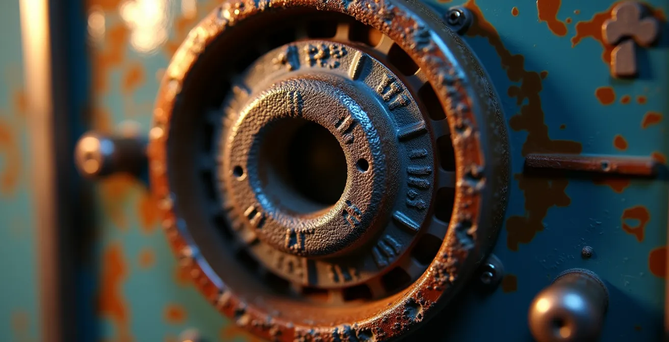 Gros plan technique sur les composants internes d'un chauffe-eau montrant les zones critiques de bruit